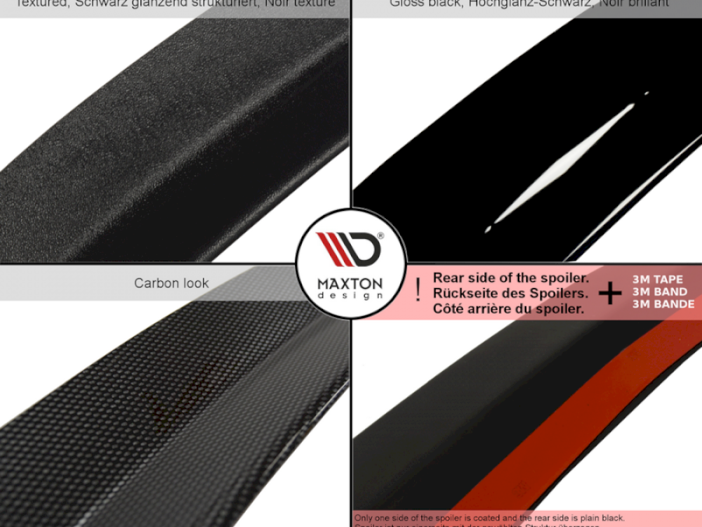 Spoiler Cap V.2 Vw Golf 7 / 7 Facelift R / R-line / Gti - Wayside Performance 