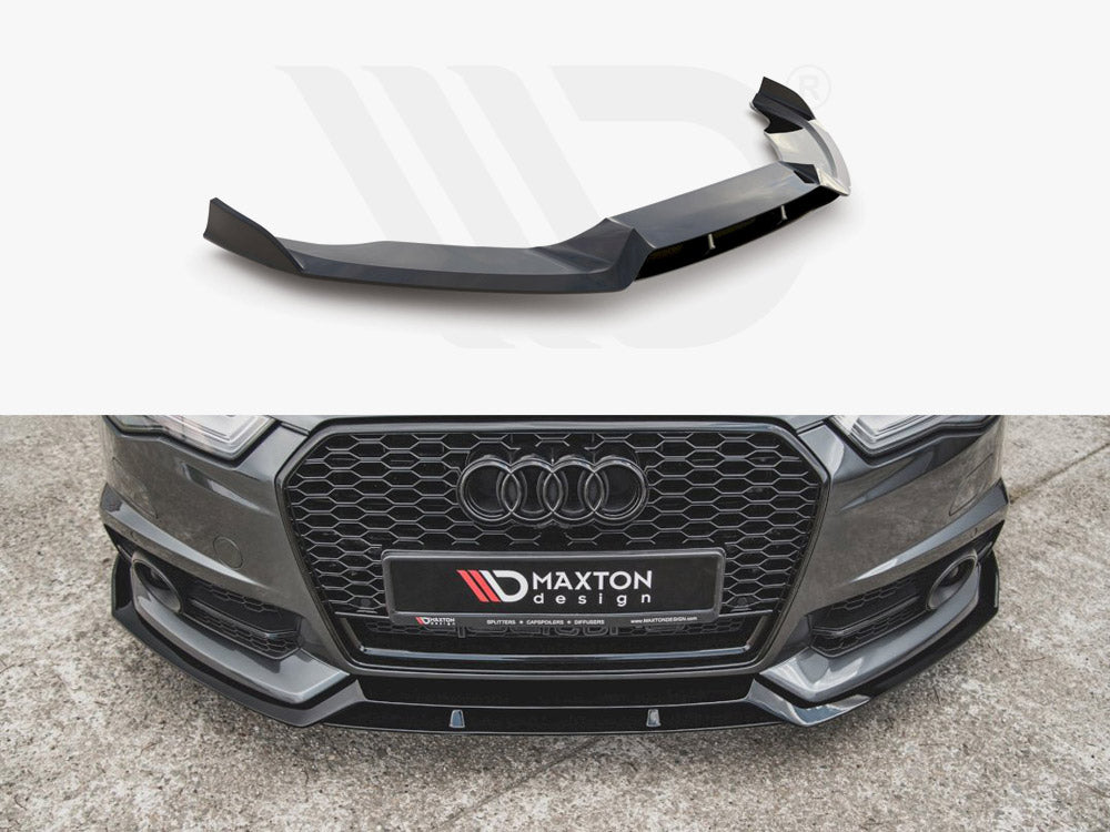 Maxton Design Front Splitter Audi S6 / A6 S-Line C7 Facelift - Wayside Performance 