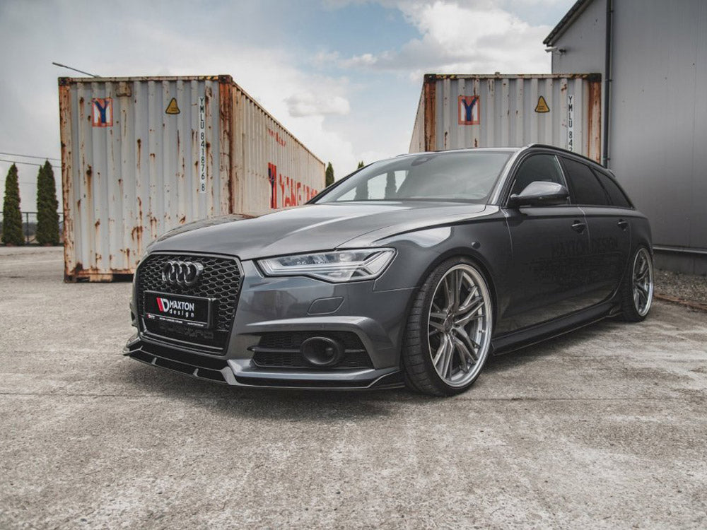 Maxton Design Front Splitter Audi S6 / A6 S-Line C7 Facelift - Wayside Performance 