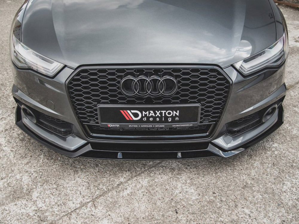 Maxton Design Front Splitter Audi S6 / A6 S-Line C7 Facelift - Wayside Performance 