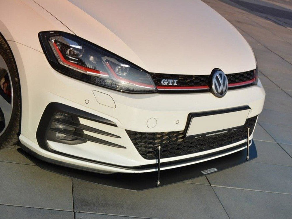 Maxton Design Front Racing Splitter V.1 Volkswagen Golf GTI / GTD Mk7 Facelift - Wayside Performance 