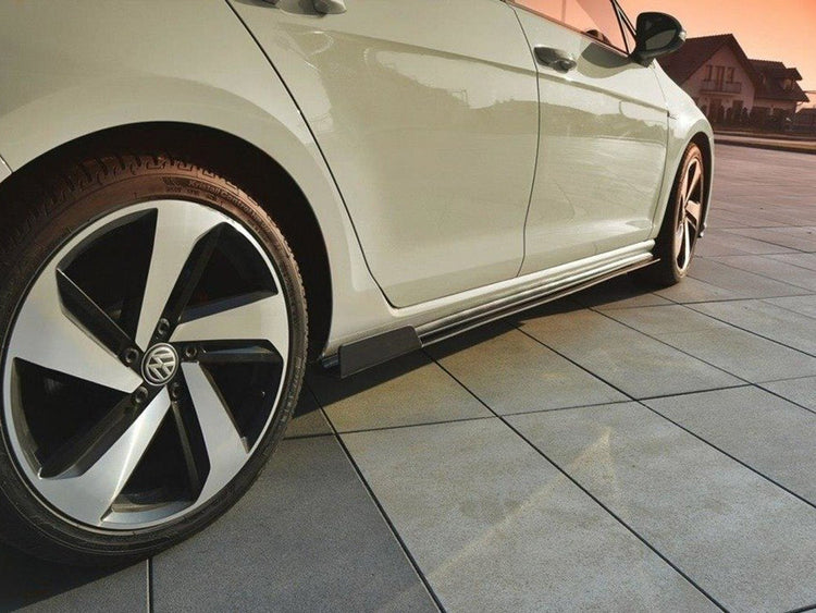 Maxton Design Racing Side Skirt Diffusers Volkswagen Golf GTI Mk7 Facelift - Wayside Performance 