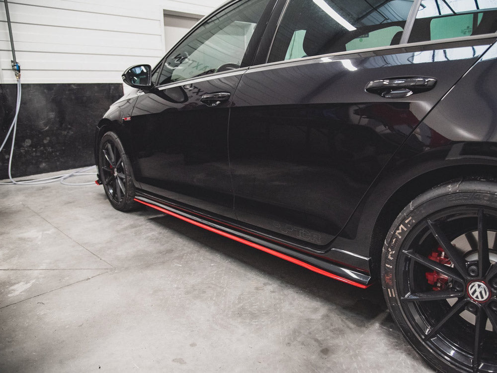 Maxton Design Side Skirt Diffusers Volkswagen Golf GTI TCR Mk7 Facelift - Wayside Performance 