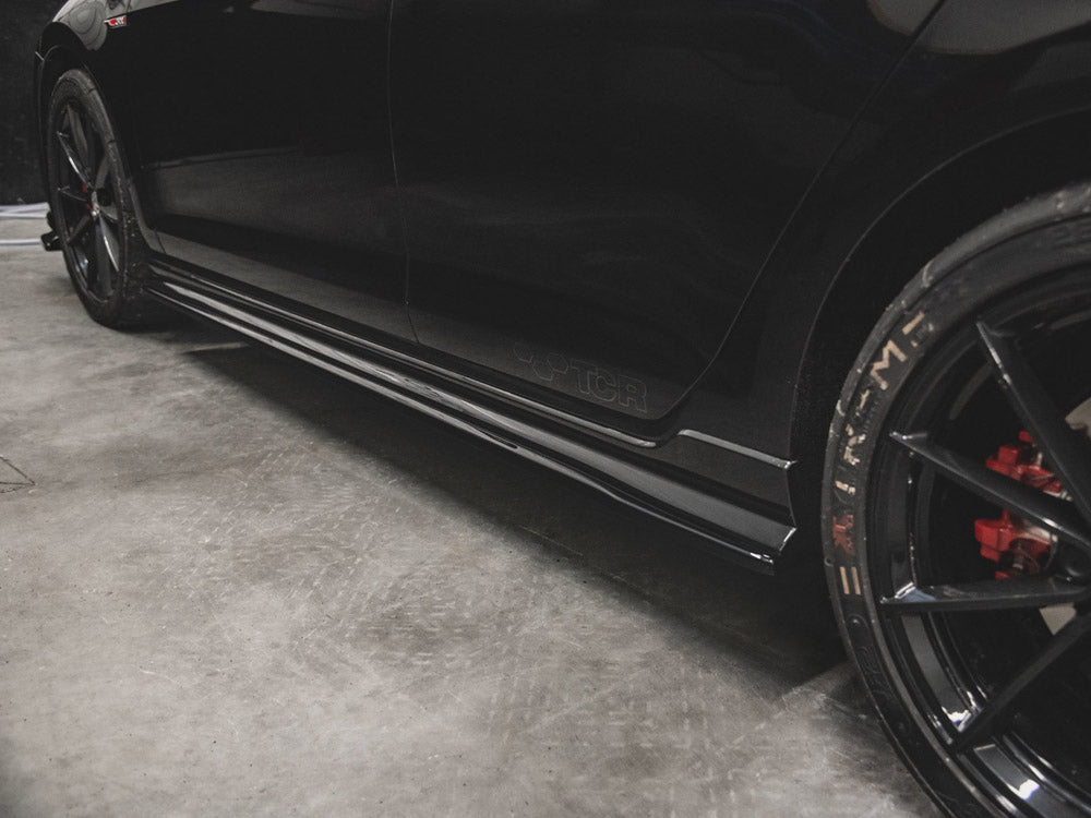 Maxton Design Side Skirt Diffusers Volkswagen Golf GTI TCR Mk7 Facelift - Wayside Performance 