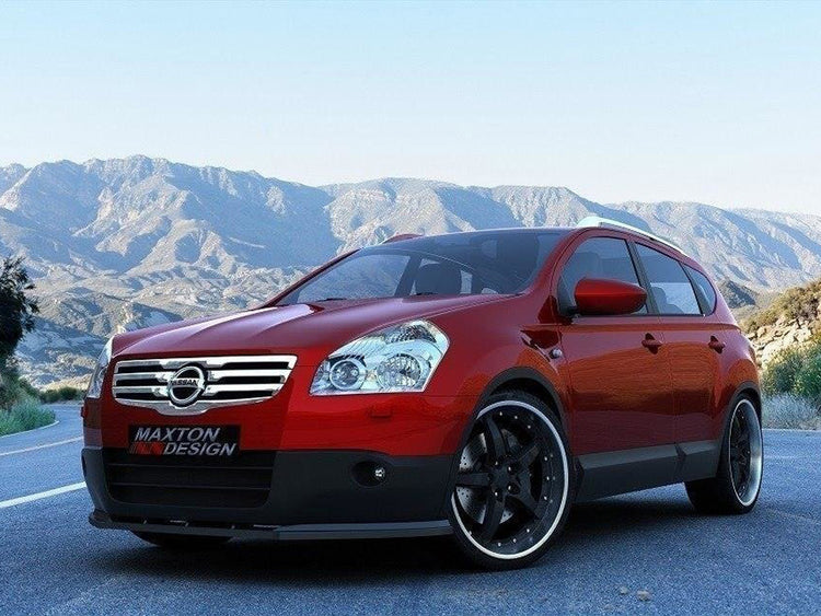 Maxton Design Front Splitter Nissan Qashqai (Preface) (2007-2009) - Textured - Wayside Performance 