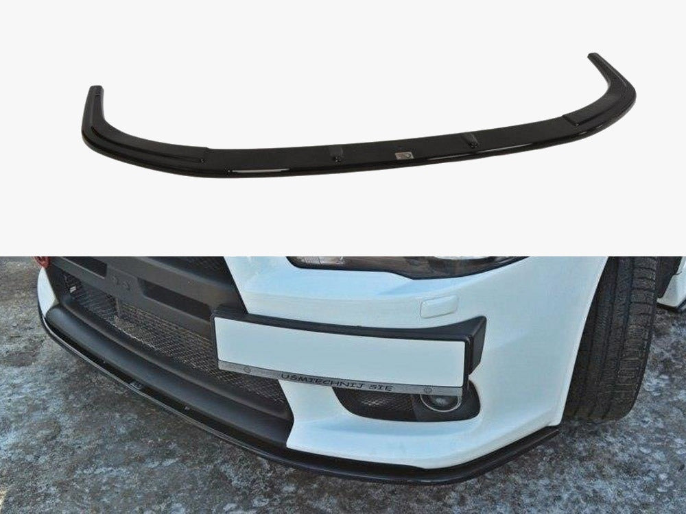 Maxton Design Front Splitter V.2 Mitsubishi Lancer EVO X (2007-2015) - Textured