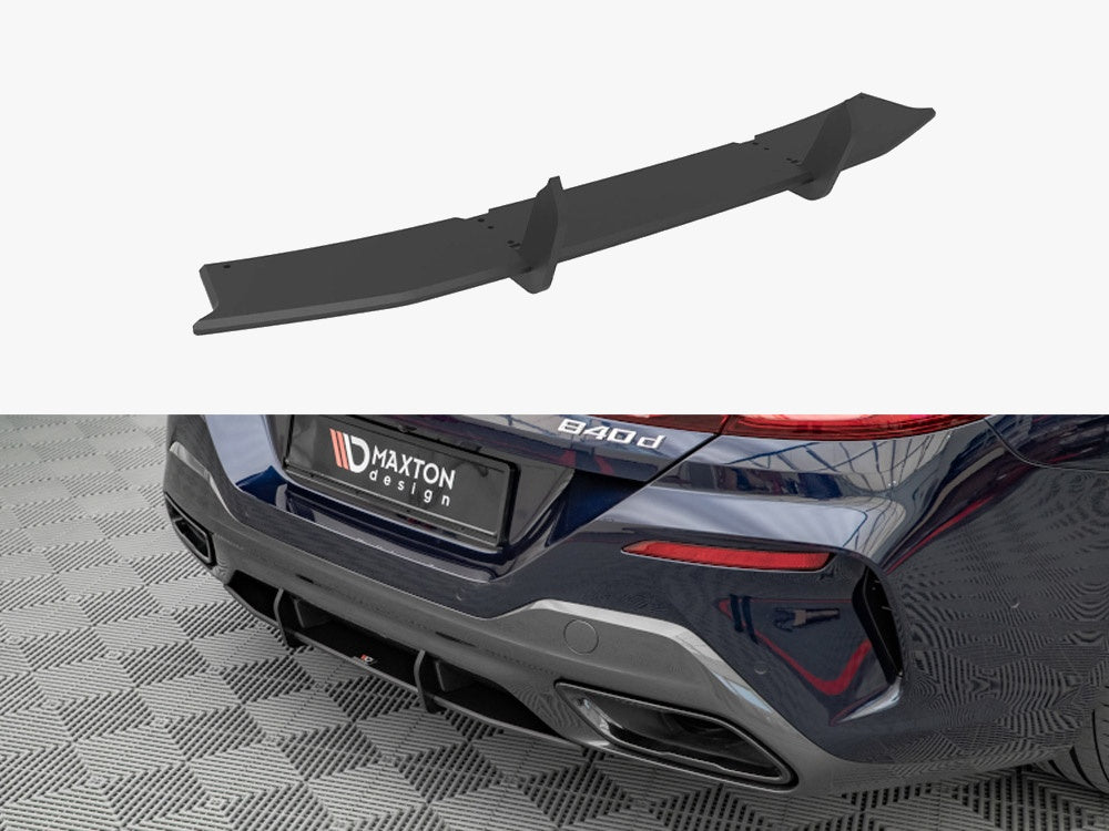 Maxton Design Street PRO rear diffuser for BMW 8 Series Gran Coupe M-Pack G16, body styling part in black with aerodynamic design