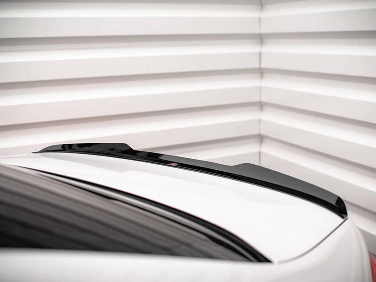 MAXTON® DESIGN Spoiler CAP V.1 for BMW 5 Series G30 sedan, showcasing sleek aerodynamic design and high-quality finish.