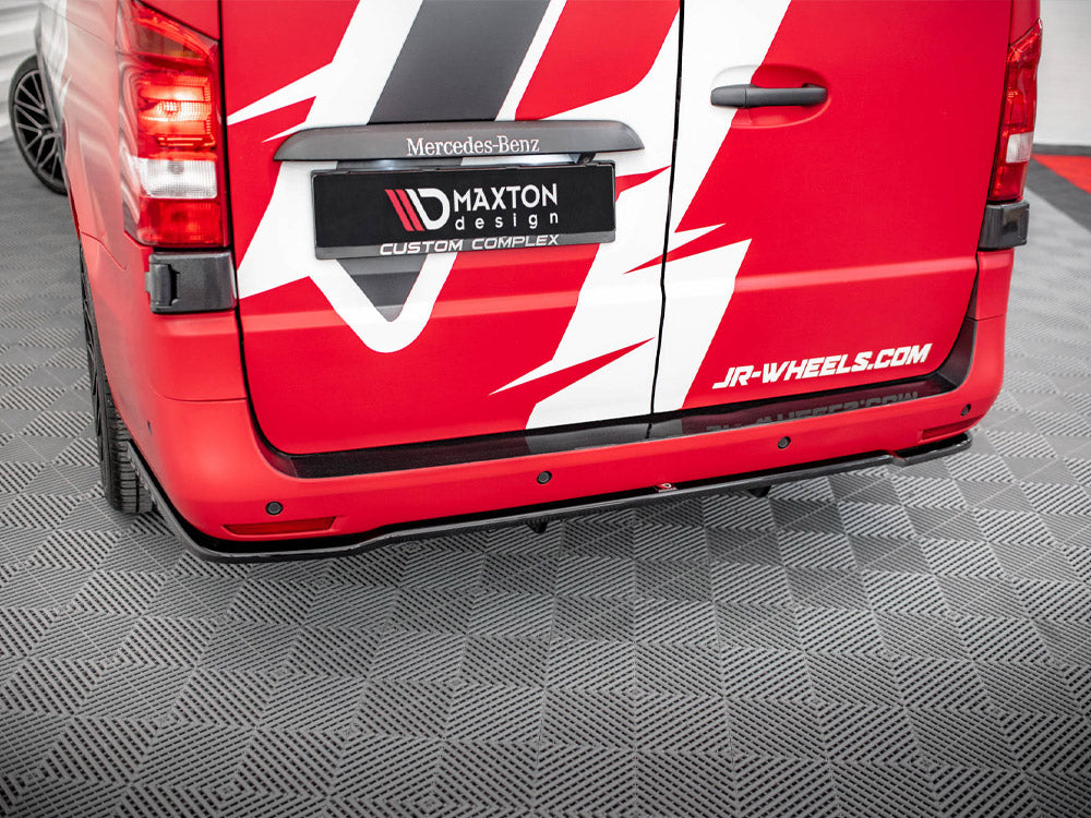 Maxton Design Rear Splitter (Vertical Bars) Mercedes Long / V Long W447 Facelift - Wayside Performance 
