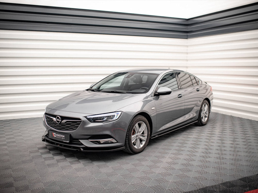 MAXTON® DESIGN side skirts diffusers for Opel/Vauxhall Insignia Mk2, showcasing sleek design and fitment details.