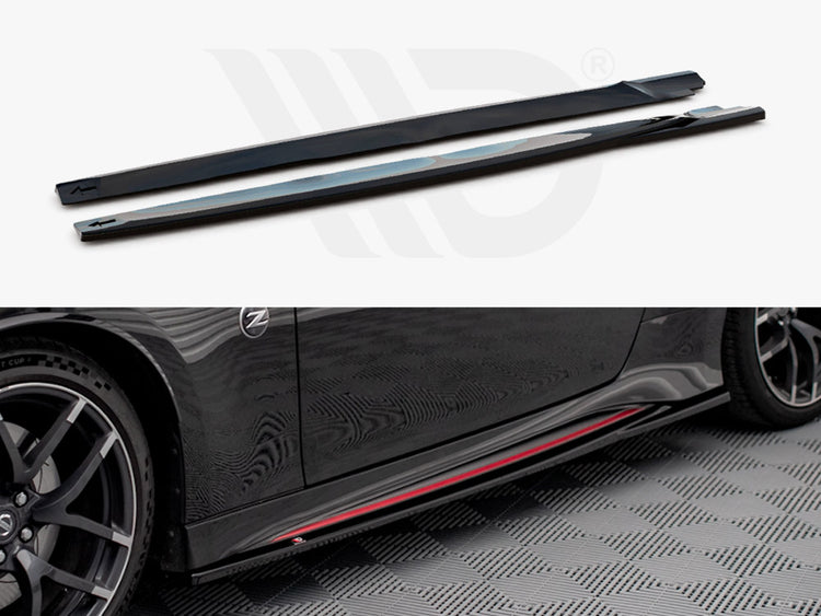Side Skirts Diffusers V.2 Nissan 370z Nismo Facelift (2014-2020) - Wayside Performance 