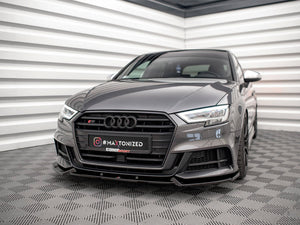 Maxton Design Front Splitter V.1 Audi S3 Sportback 8v Facelift - Wayside Performance 