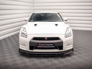 Front Splitter + Flaps Nissan Gtr R35 Facelift - Wayside Performance 