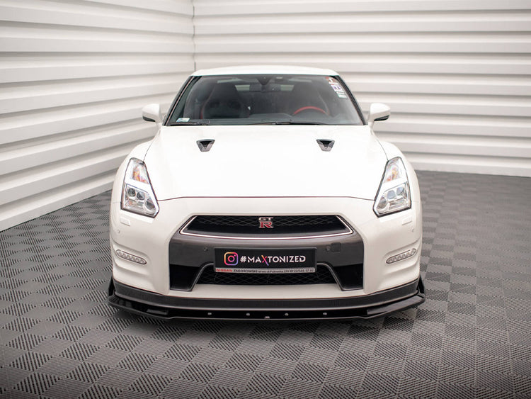 Front Splitter + Flaps Nissan Gtr R35 Facelift - Wayside Performance 