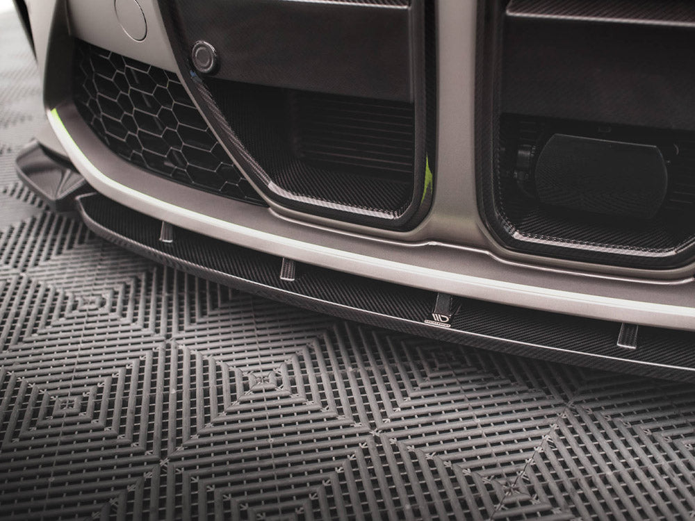 Maxton Design Carbon Fiber Front Splitter V.1 BMW M4 G82/M3 G80 - Wayside Performance 