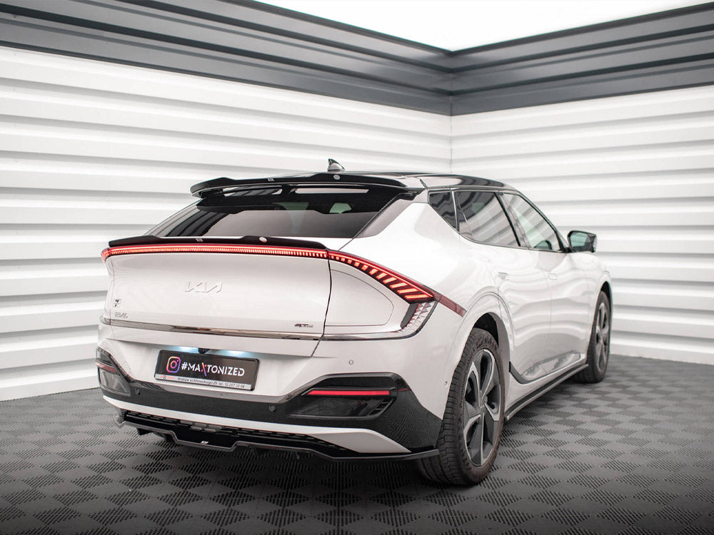 Maxton Design Kia EV6 GT-Line Mk1 upper spoiler cap for body and styling, made by MAXTON® DESIGN, shown on a vehicle.