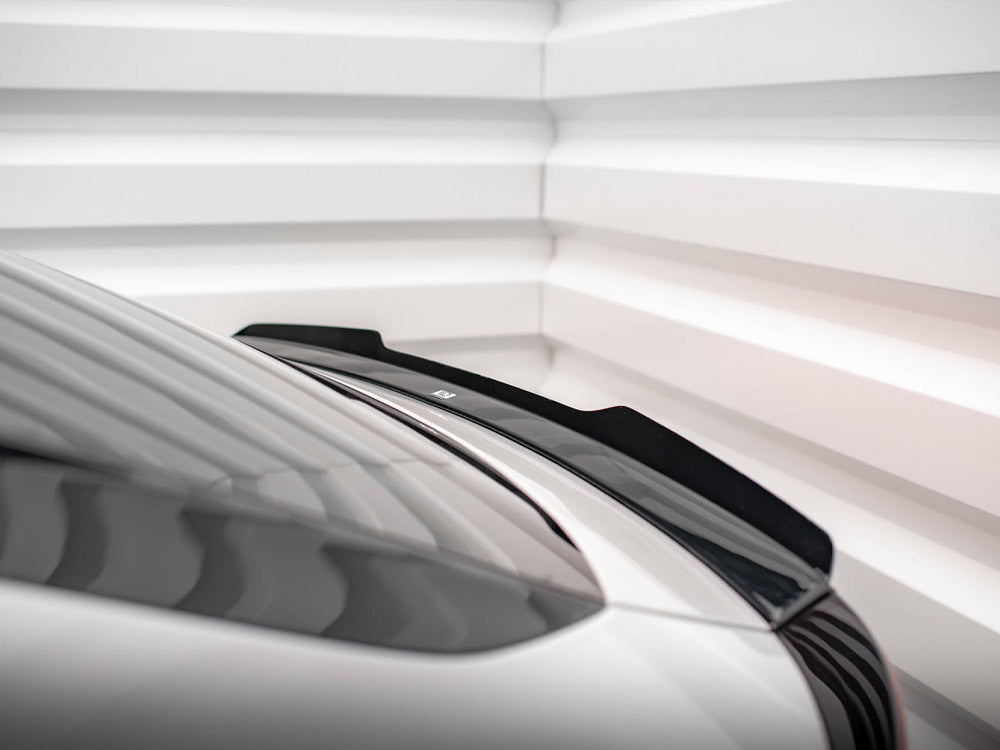 Maxton Design Kia EV6 GT-Line Mk1 lower spoiler body styling part in black with aerodynamic design and mounting details.