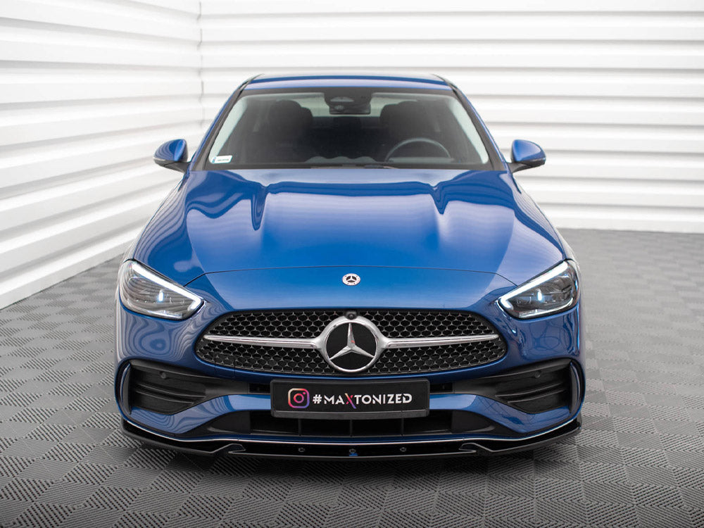 Maxton Design front splitter V.1 for Mercedes-Benz C AMG-Line and 43 AMG W206, body and styling accessory, black aerodynamic design