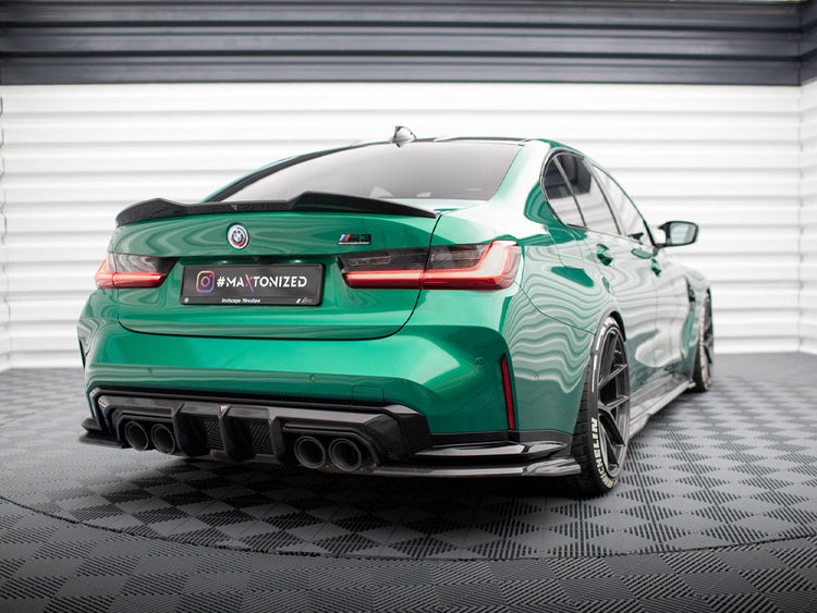 Carbon Fiber Rear Side Splitters Bmw M3 G80 - Wayside Performance 