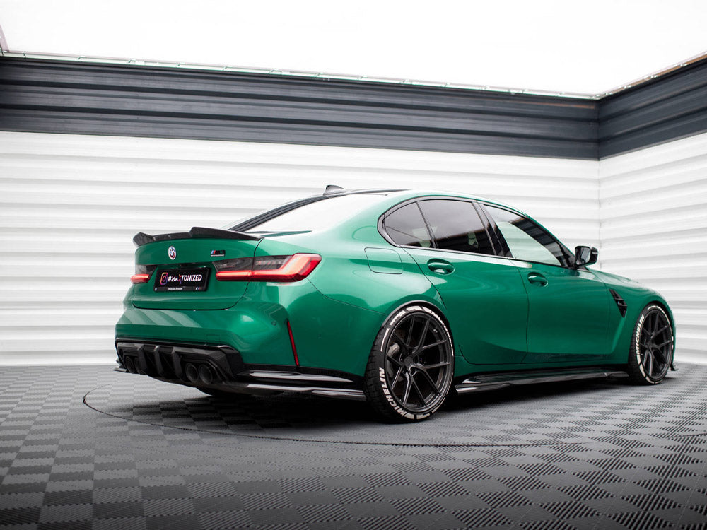 Carbon Fiber Rear Side Splitters Bmw M3 G80 - Wayside Performance 