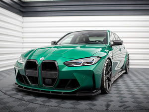 Maxton Design Carbon Fiber Front Splitter V.1 BMW M3 Sedan / Touring G80 / G81 - Wayside Performance 