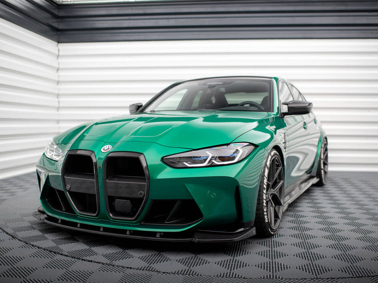 Maxton Design Carbon Fiber Front Splitter V.1 BMW M3 Sedan / Touring G80 / G81 - Wayside Performance 