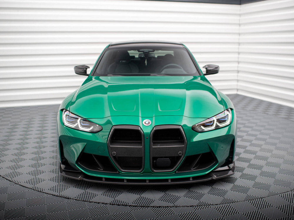 Maxton Design Carbon Fiber Front Splitter V.1 BMW M3 Sedan / Touring G80 / G81 - Wayside Performance 