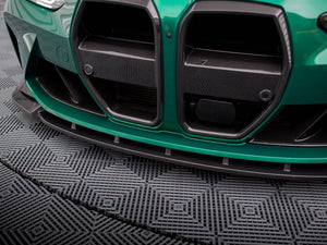 Maxton Design Carbon Fiber Front Splitter V.1 BMW M3 Sedan / Touring G80 / G81 - Wayside Performance 