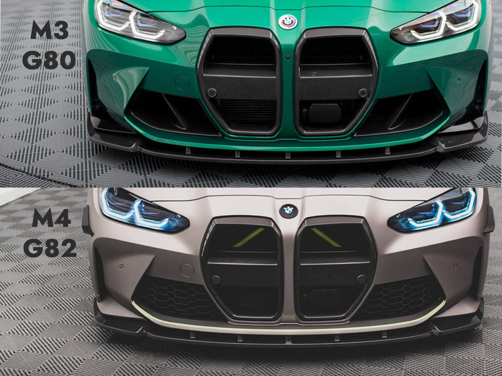 Maxton Design Carbon Fiber Front Splitter V.1 BMW M4 G82/M3 G80 - Wayside Performance 