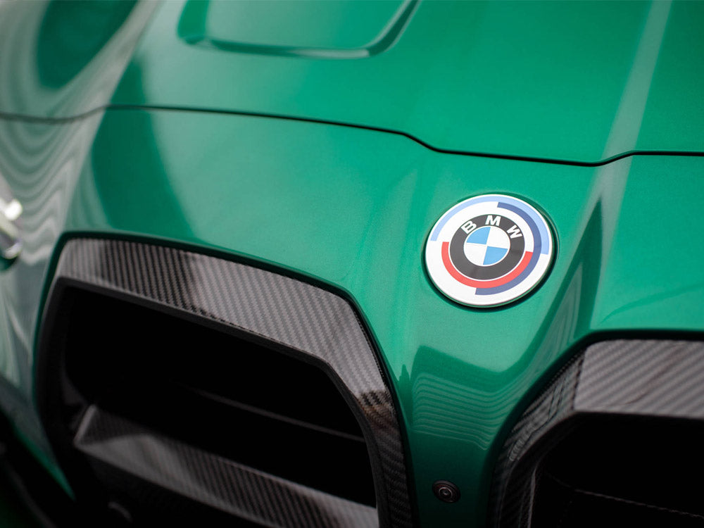 Maxton Design Carbon Fiber Front Grill + License Plate Holder Base BMW M3 G80 / G81 - Wayside Performance 