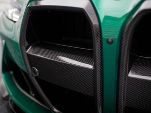 Maxton Design Carbon Fiber Front Grill + License Plate Holder Base BMW M3 G80 / G81 - Wayside Performance 