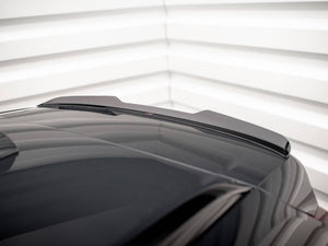 Maxton Design Volvo XC90 R-Design Mk2 spoiler in black, designed for body styling, shown mounted on the vehicle's rear.