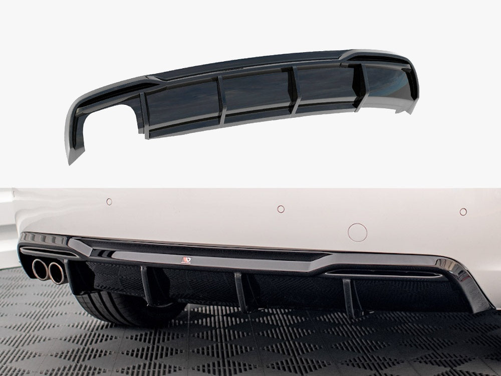 Maxton Design Rear Valance Audi A5 8t Facelift (Version With Dual Exhausts On One Side) - Wayside Performance 