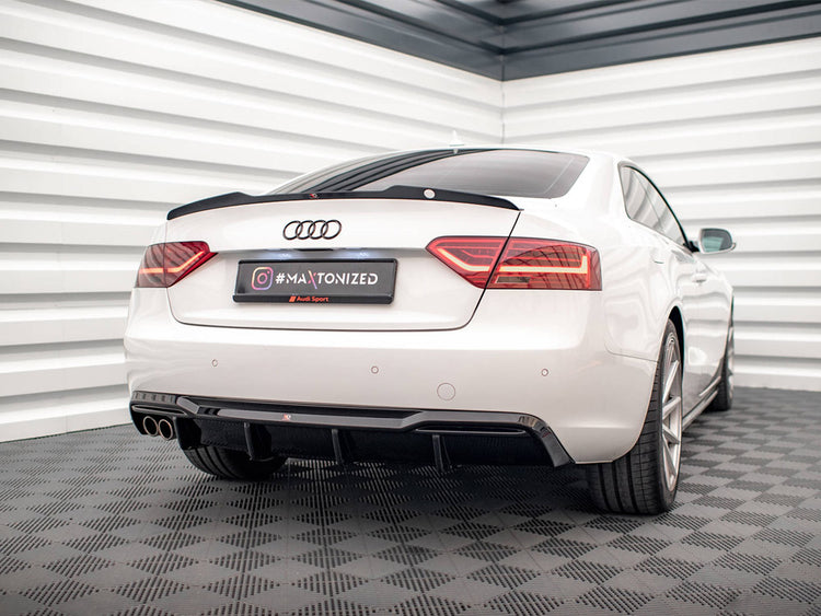 Maxton Design Rear Valance Audi A5 8t Facelift (Version With Dual Exhausts On One Side) - Wayside Performance 