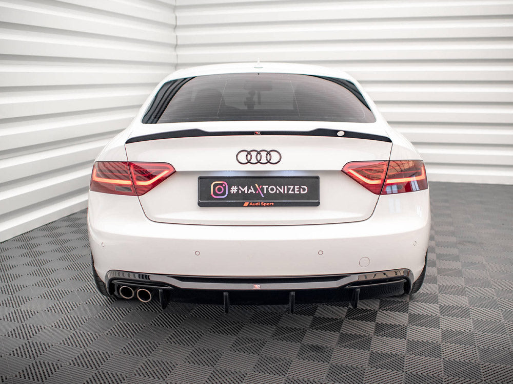 Maxton Design Rear Valance Audi A5 8t Facelift (Version With Dual Exhausts On One Side) - Wayside Performance 