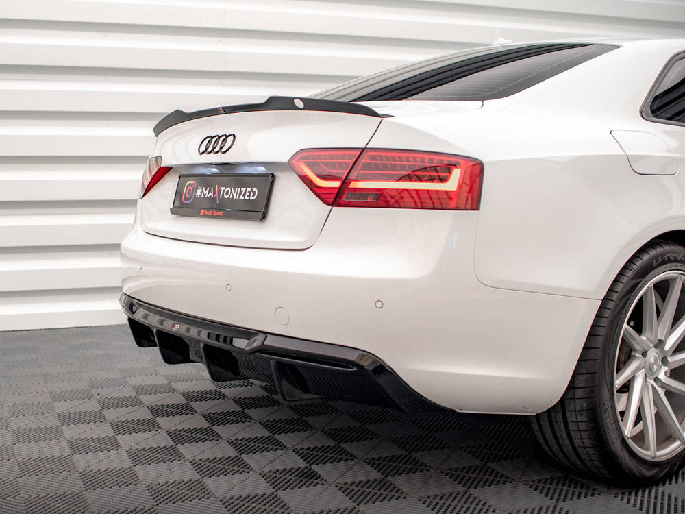 Maxton Design Rear Valance Audi A5 8t Facelift (Version With Dual Exhausts On One Side) - Wayside Performance 