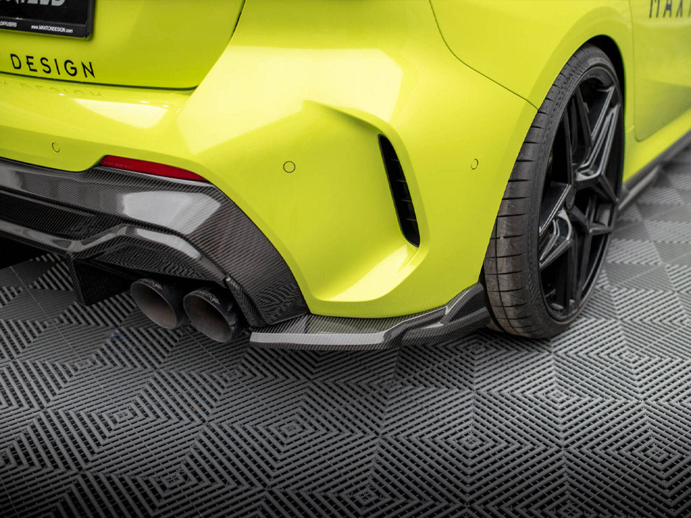 Carbon Fiber Rear Side Splitters Bmw 1 F40 M-pack / M135i - Wayside Performance 