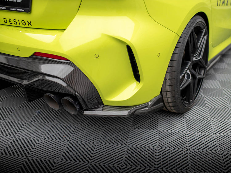 Carbon Fiber Rear Side Splitters Bmw 1 F40 M-pack / M135i - Wayside Performance 