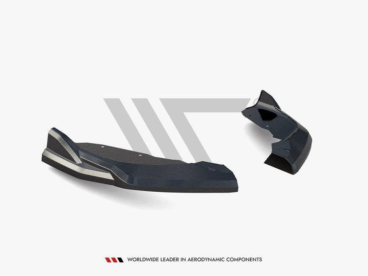 Carbon Fiber Rear Side Splitters Bmw 1 F40 M-pack / M135i - Wayside Performance 