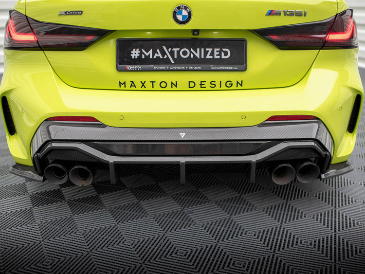 Carbon Fiber Rear Diffuser V.1 + Milltek Sport Exhaust Bmw 1 F40 M-pack / M135i - Wayside Performance 