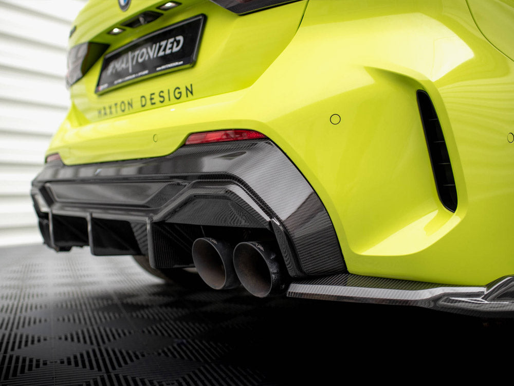 Carbon Fiber Rear Diffuser V.1 + Milltek Sport Exhaust Bmw 1 F40 M-pack / M135i - Wayside Performance 