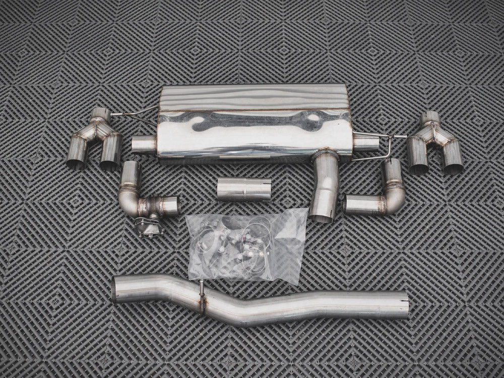 Carbon Fiber Rear Diffuser V.1 + Milltek Sport Exhaust Bmw 1 F40 M-pack / M135i - Wayside Performance 