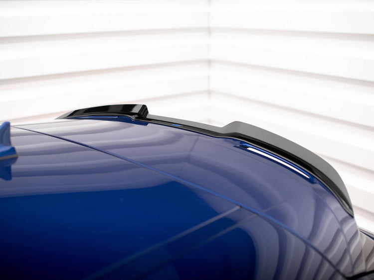 Maxton Design Maserati Levante Mk1 spoiler in body and styling, showing the sleek, aerodynamic design on a white vehicle.
