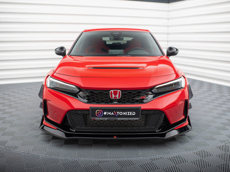 Maxton Design Front Splitter V.1 + Flaps Honda Civic Type-R Mk 11 - Wayside Performance 