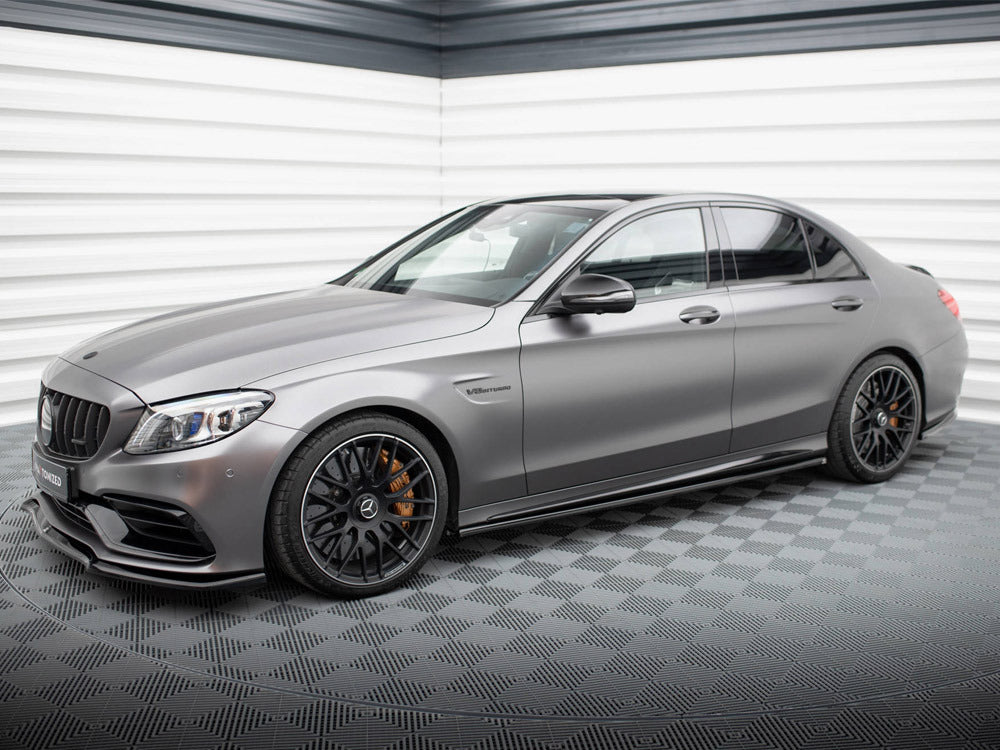 Maxton Design Side Skirts Diffusers Mercedes-AMG C63 Sedan / Estate W205 Facelift