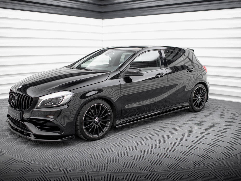 Maxton Design Side Skirts Diffusers Mercedes-Benz A AMG-Line W176 Facelift