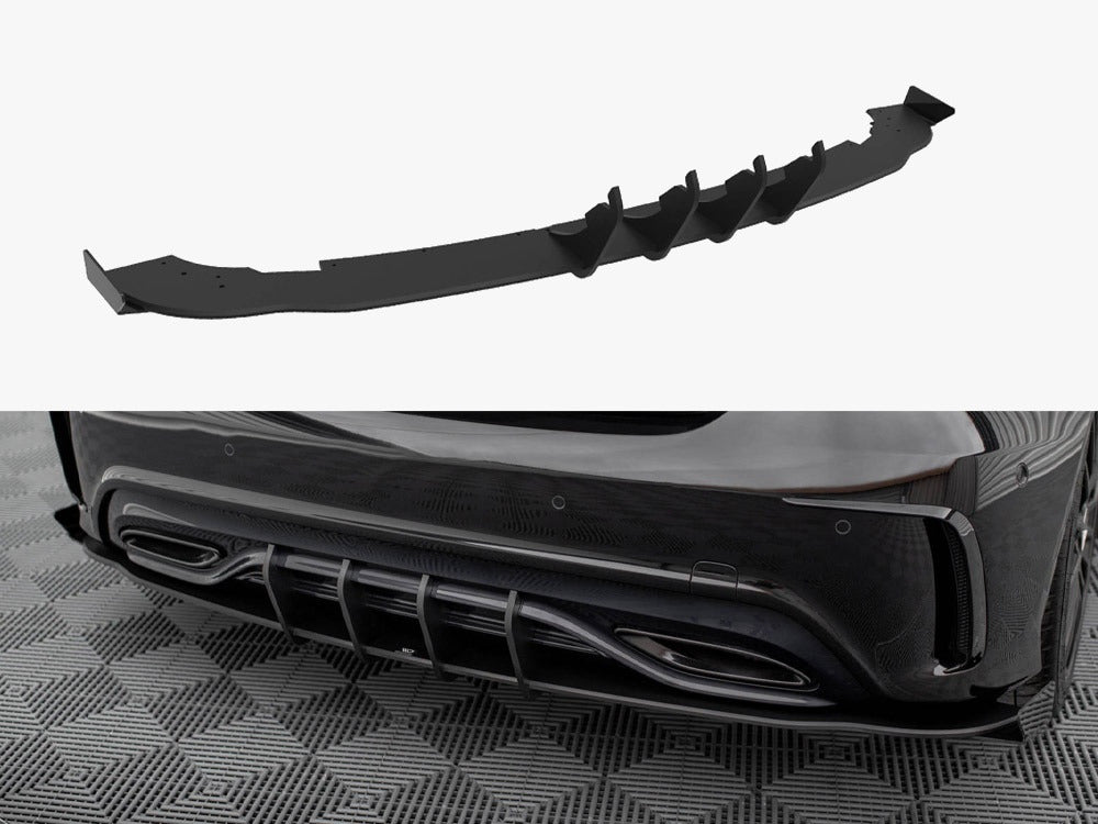 Maxton Design Street PRO Rear Diffuser + Flaps Mercedes-Benz A AMG-Line W176 Facelift