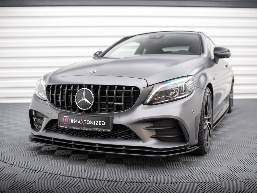 Maxton Design Street PRO Front Splitter Mercedes-AMG C43 Coupe / Cabrio C205 Facelift / A205 Facelift