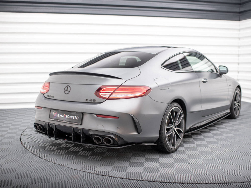 Maxton Design Street Pro Rear Side Splitters Mercedes-AMG C43 Coupe / Cabrio C205 Facelift / A205 Facelift