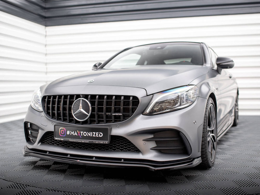 Maxton Design Front Splitter V.1 Mercedes-AMG C43 Coupe / Sedan C205 / W205 Facelift
